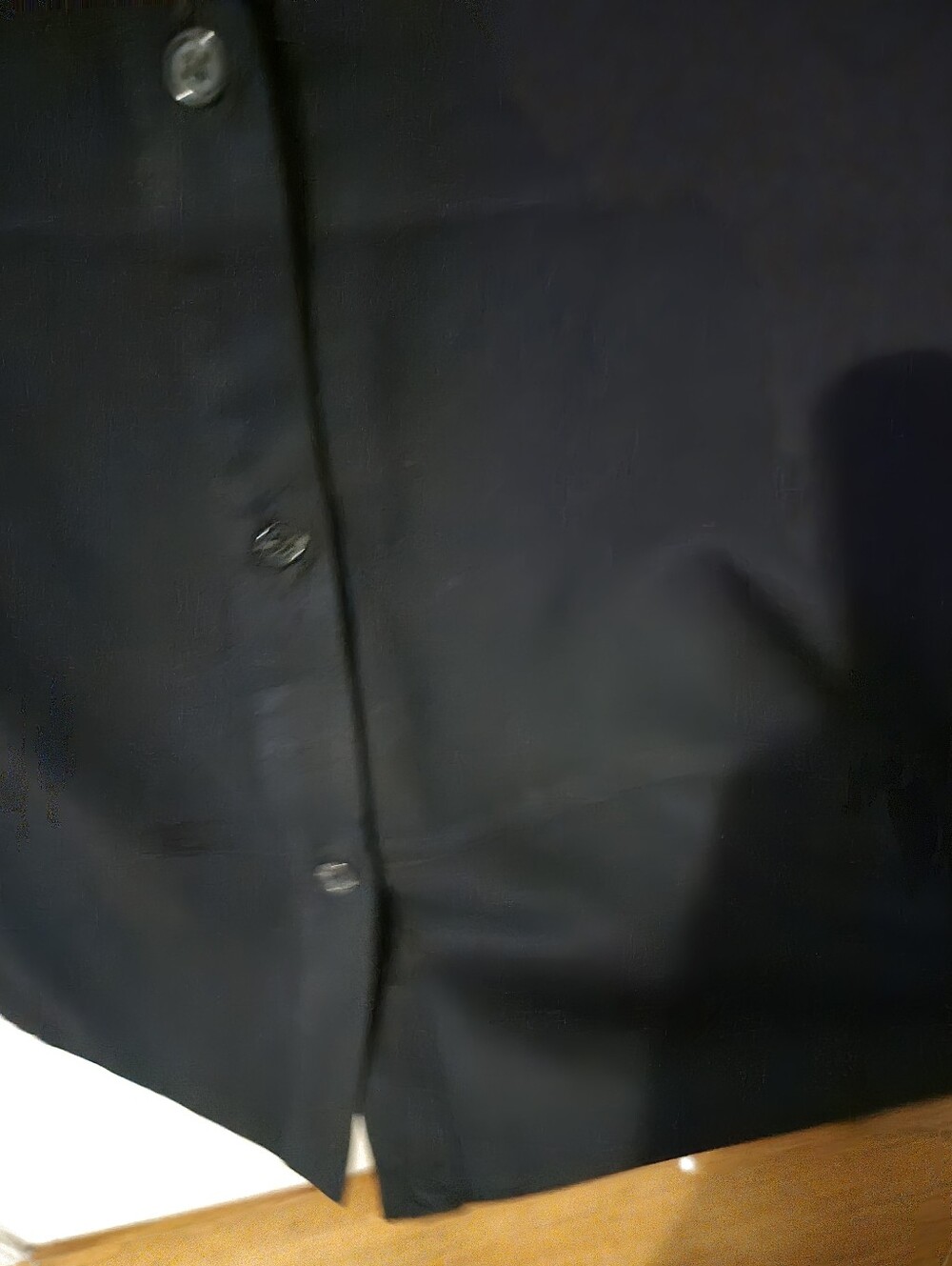 Rose & Olive Black Short-Sleeve Button Front Shirt - Picture 4 of 6